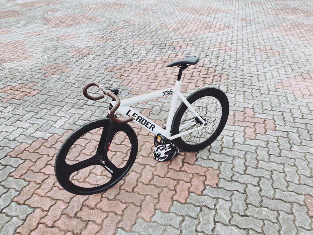 Leader 735 fixed gear bike, Sports Equipment, Bicycles & Parts, Bicycles on Carousell