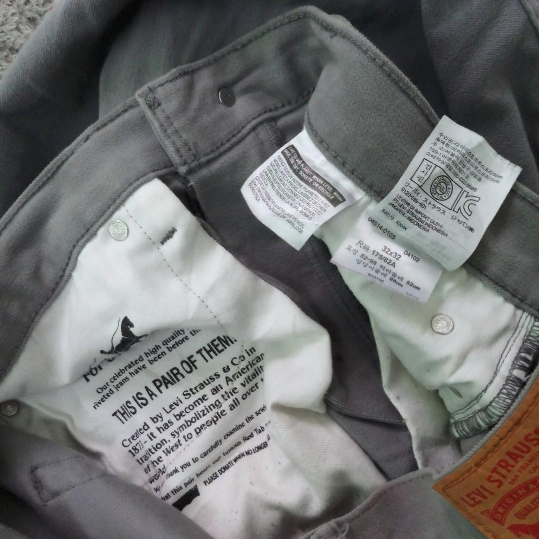 Levis 514 Grey Corduroy Jeans