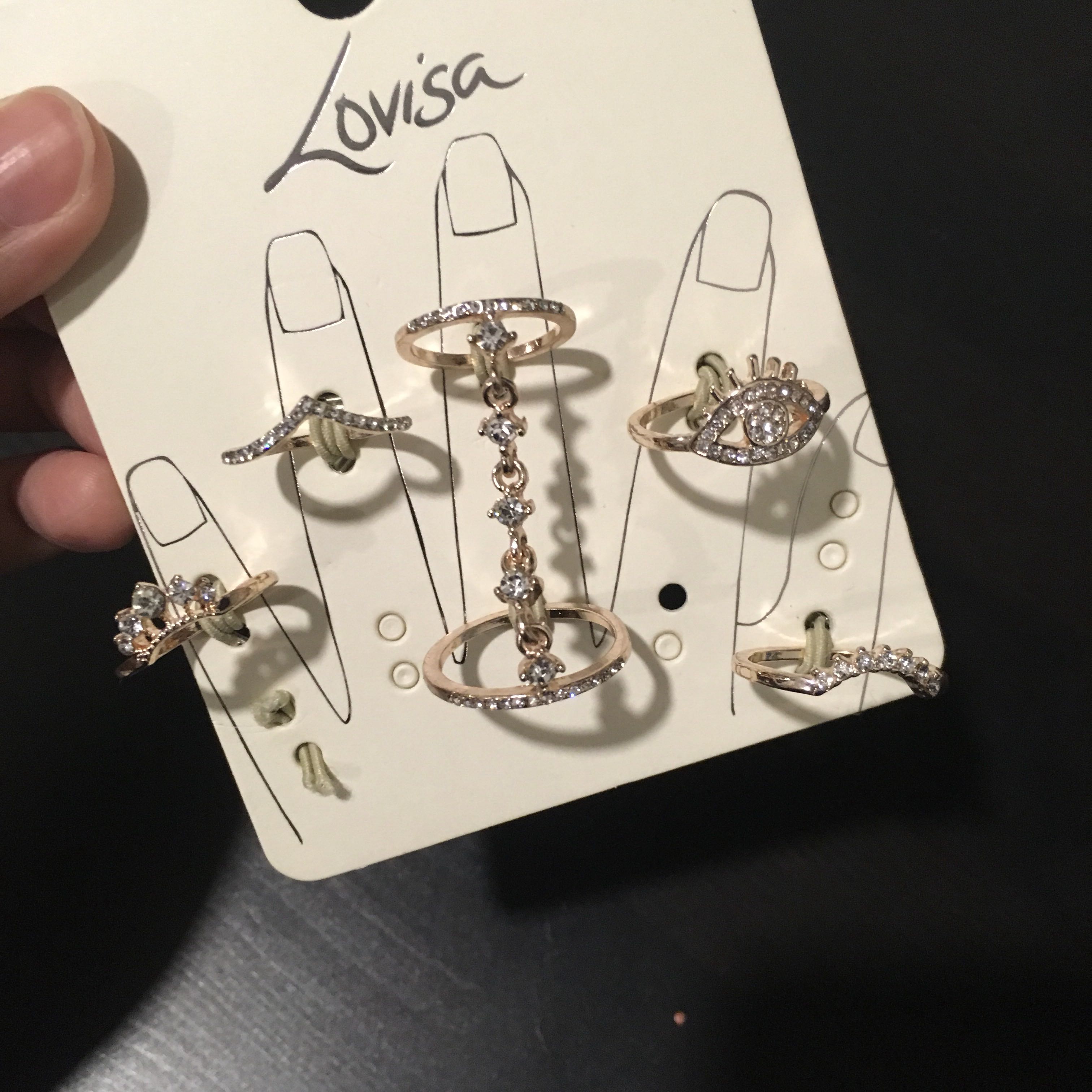 Lovisa, Jewelry, Lovisa Rings M L Size