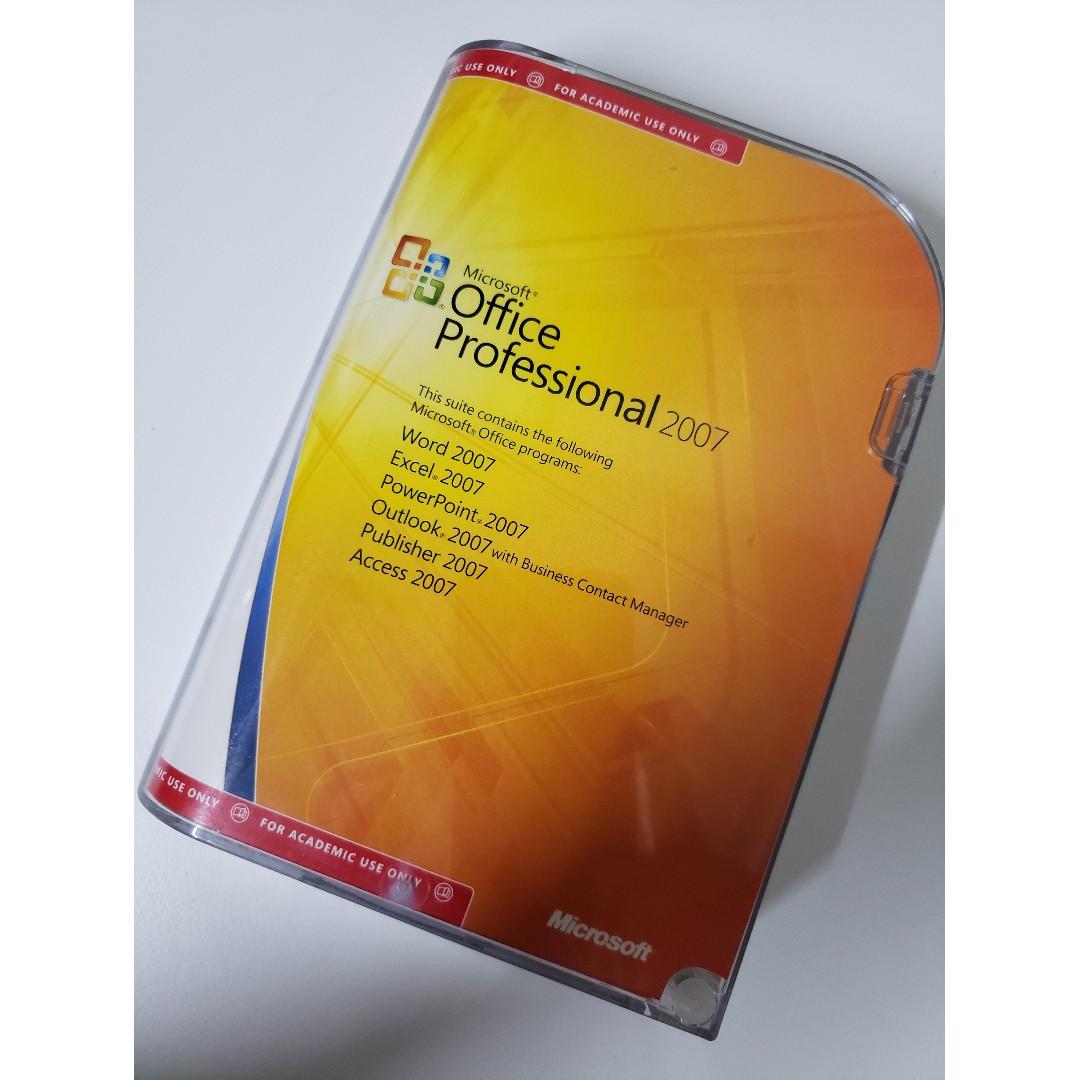 Microsoft Office 2007 professional edition, Genuine, 電腦＆科技, 電腦周邊及配件, 電腦軟件-  Carousell