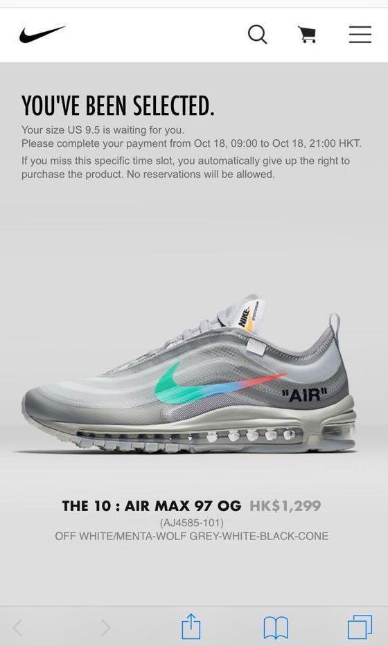 nike air max 97 the ten menta