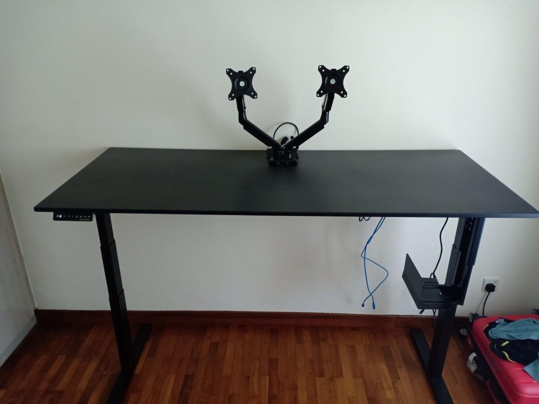 Sit And Stand Automatic Motorised Desk With Memory Furniture