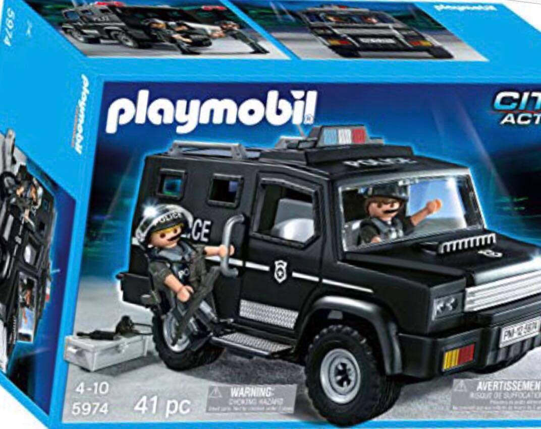playmobil tactical unit car