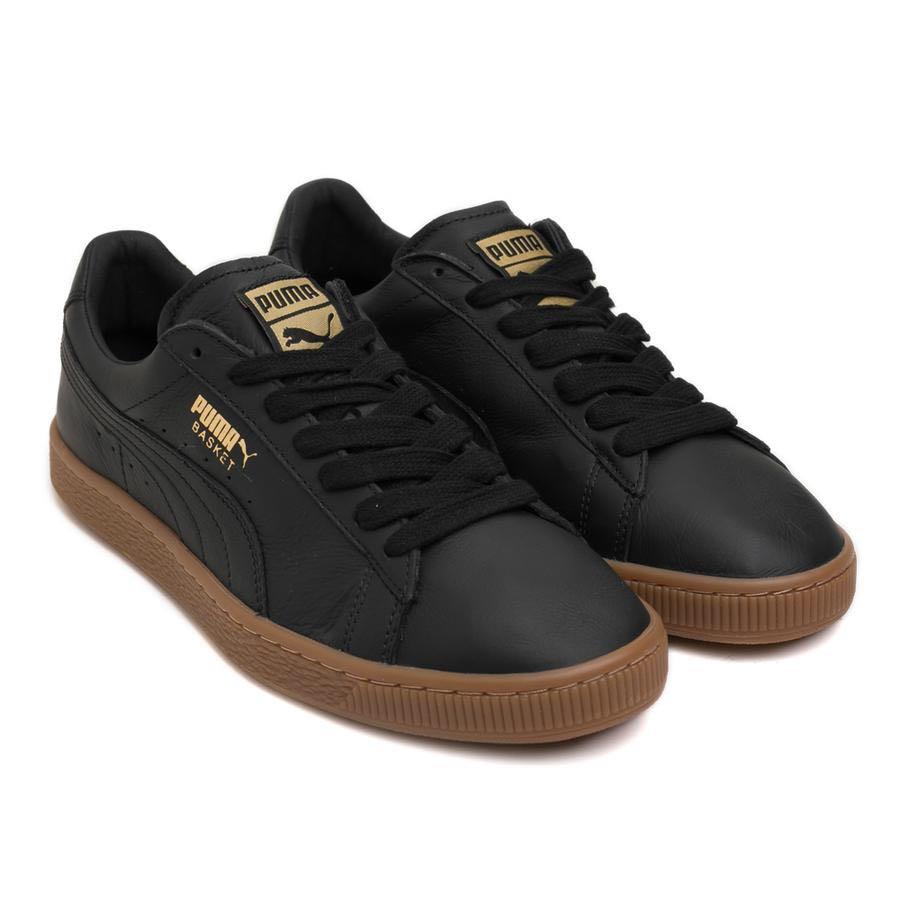 Puma basket clearance classic gum black