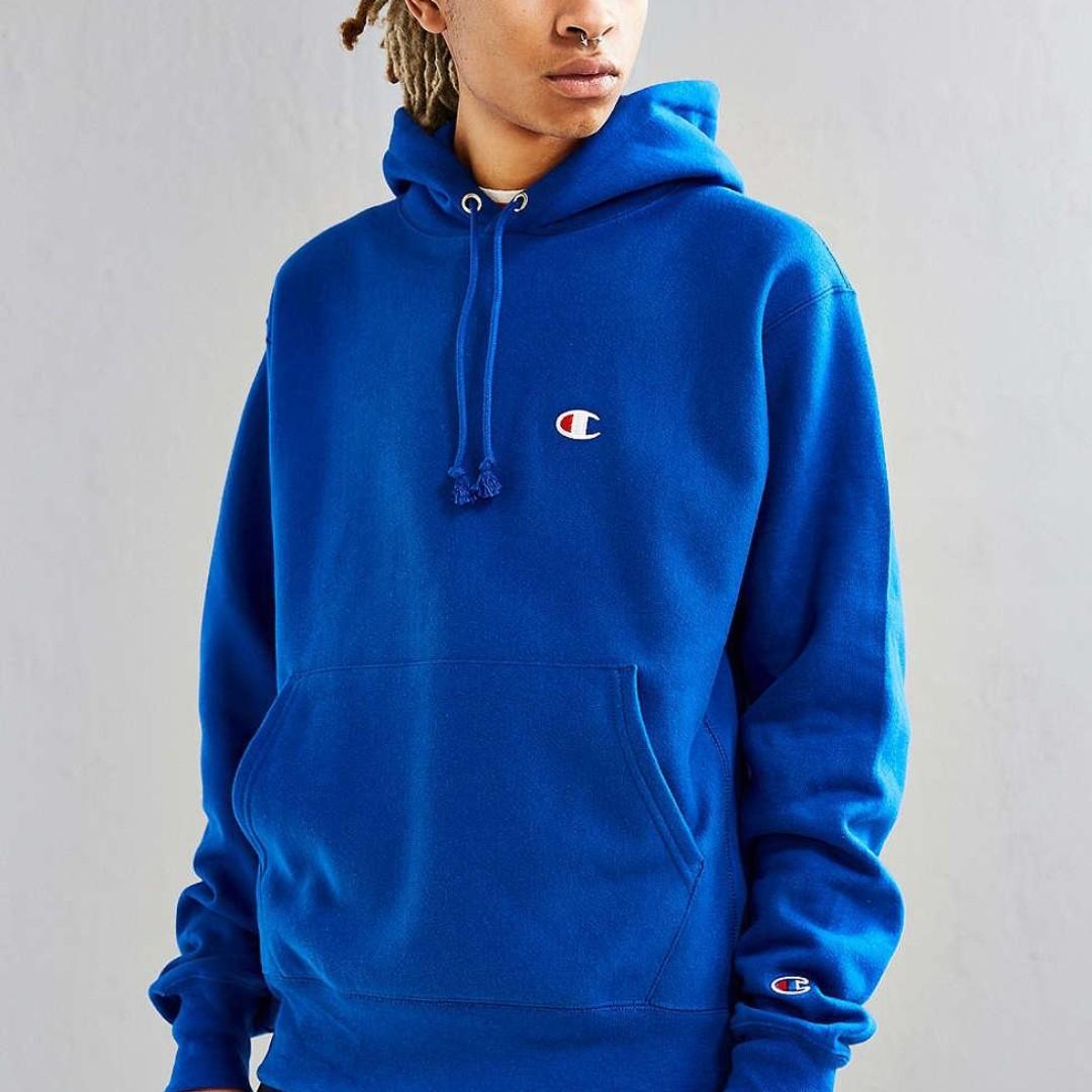 Royal blue champion hoodie women's cheap