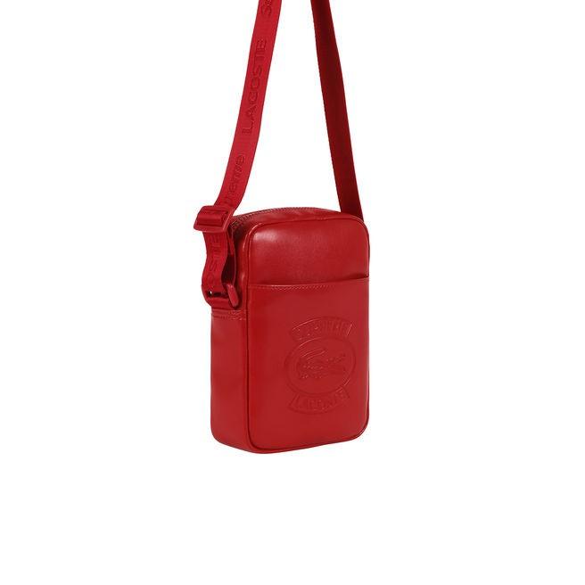 Supreme lacoste shoulder bag red best sale