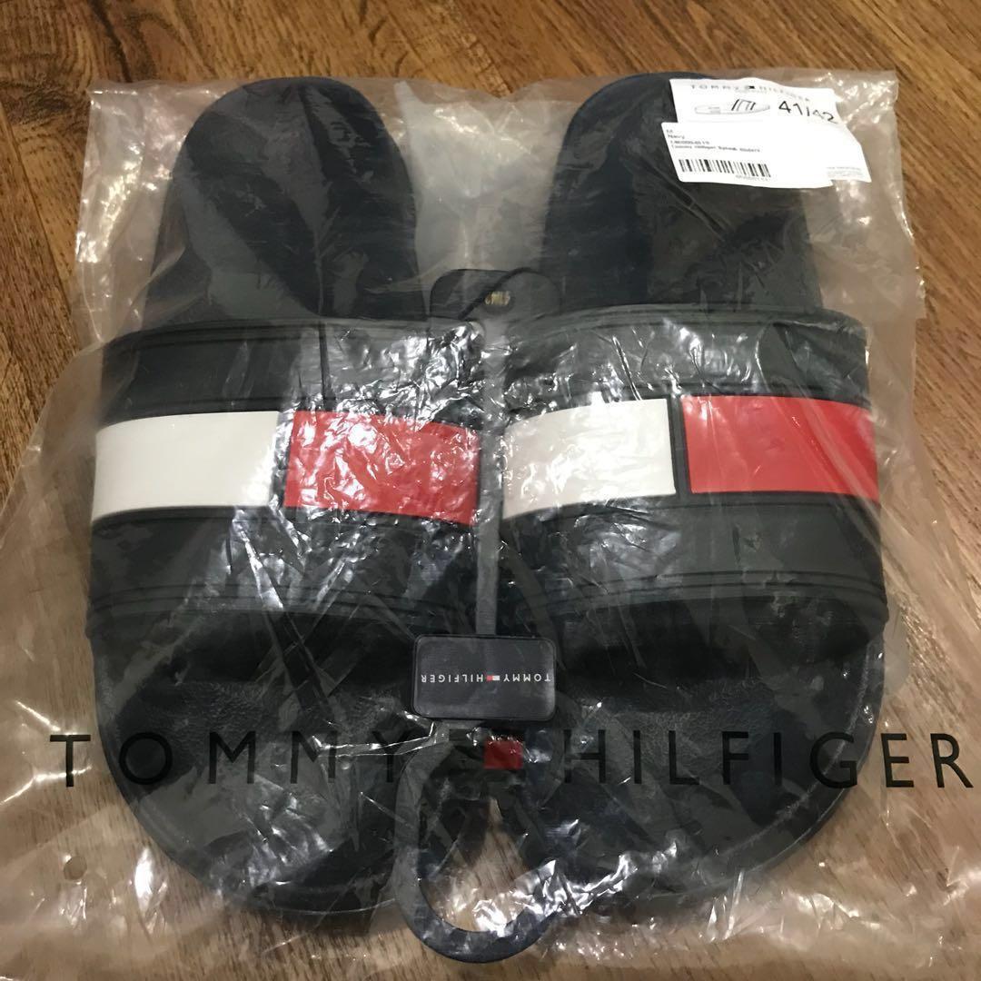 Tommy hilfiger splash sliders in navy sale