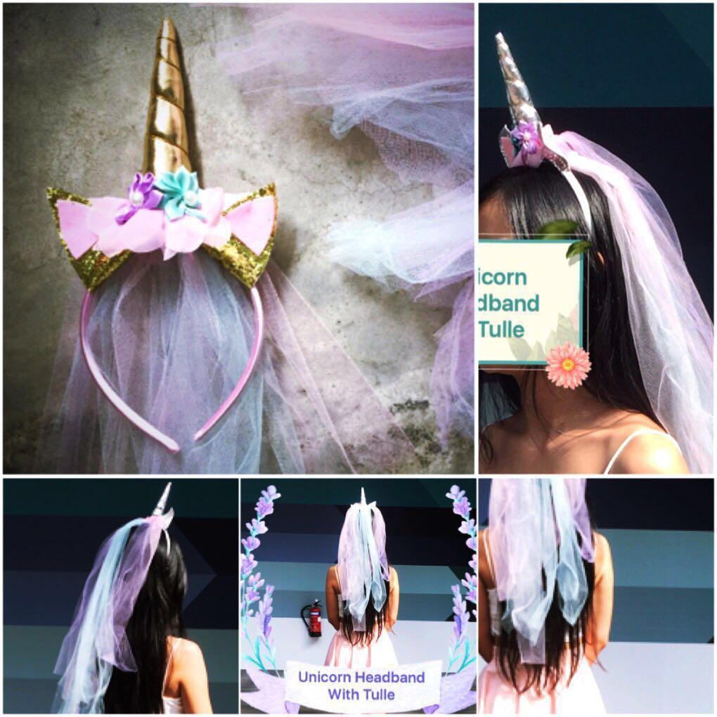 Tulle Veil Unicorn Headband Women S Fashion Accessories Hair