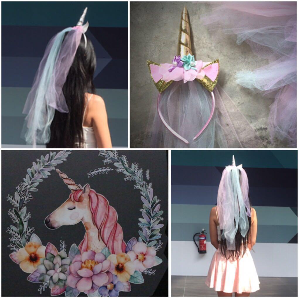 Tulle Veil Unicorn Headband Women S Fashion Accessories Hair