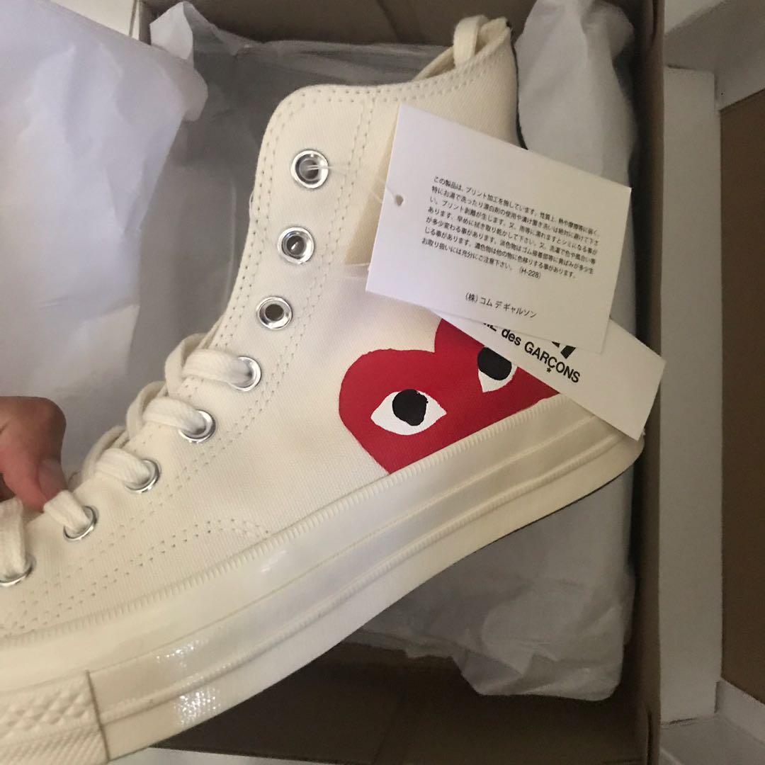 mens cdg converse high