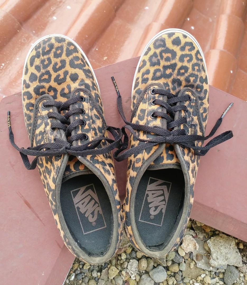 ramadhantiba Vans Atwood Low Cheetah Black Tan size 36 22.5cm