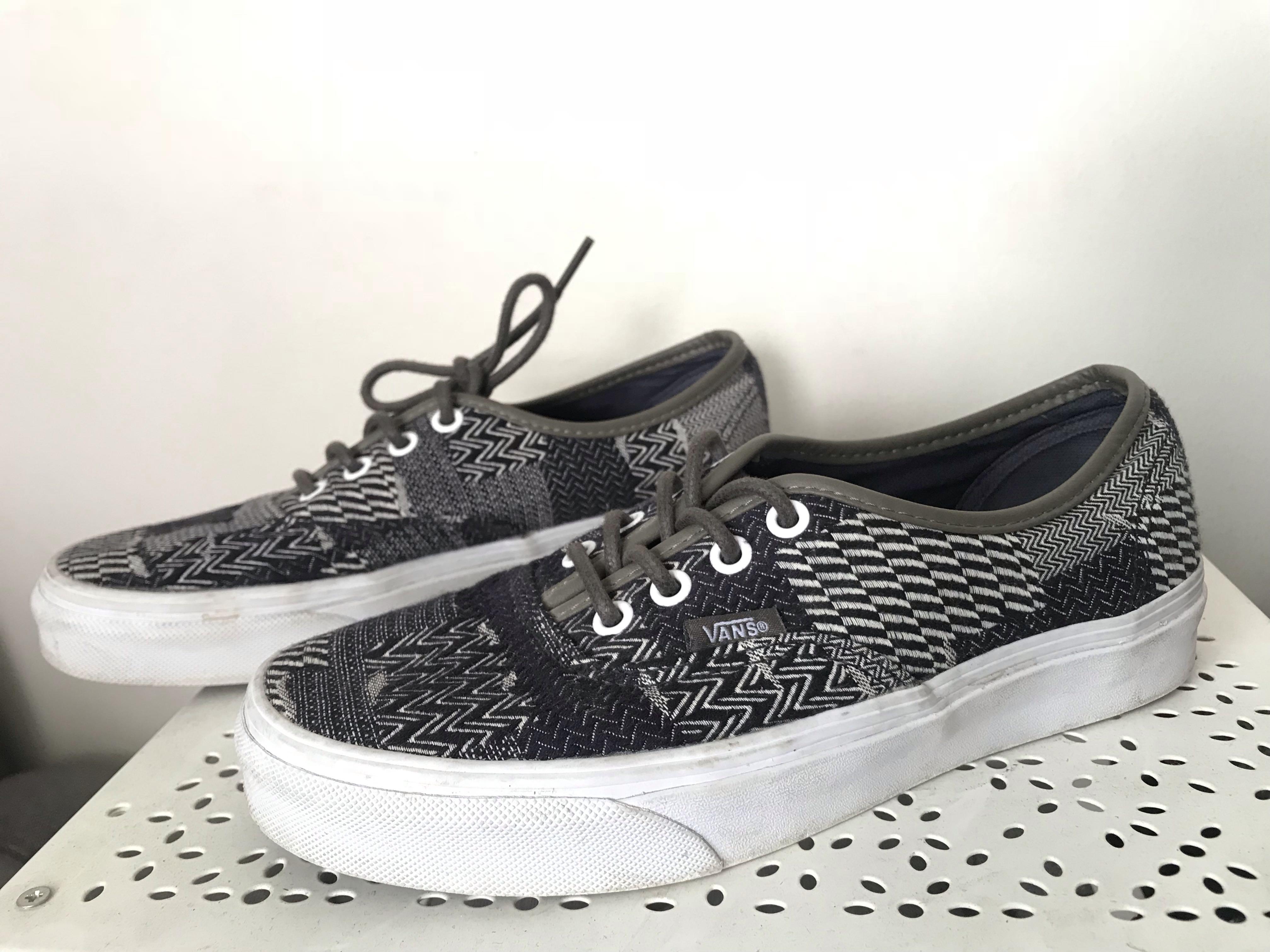 vans slip on denim patchwork