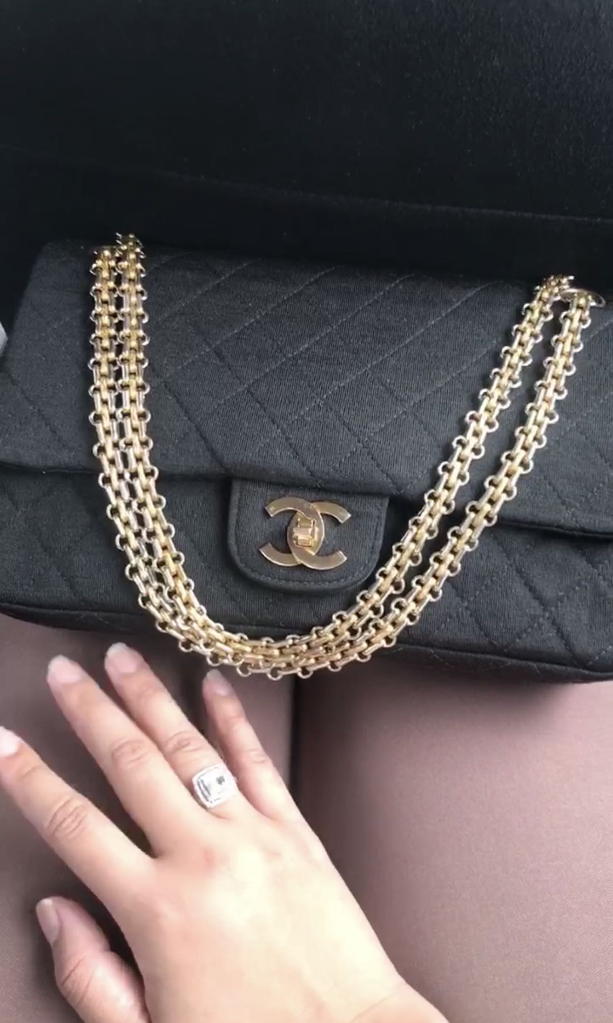 chanel classic black