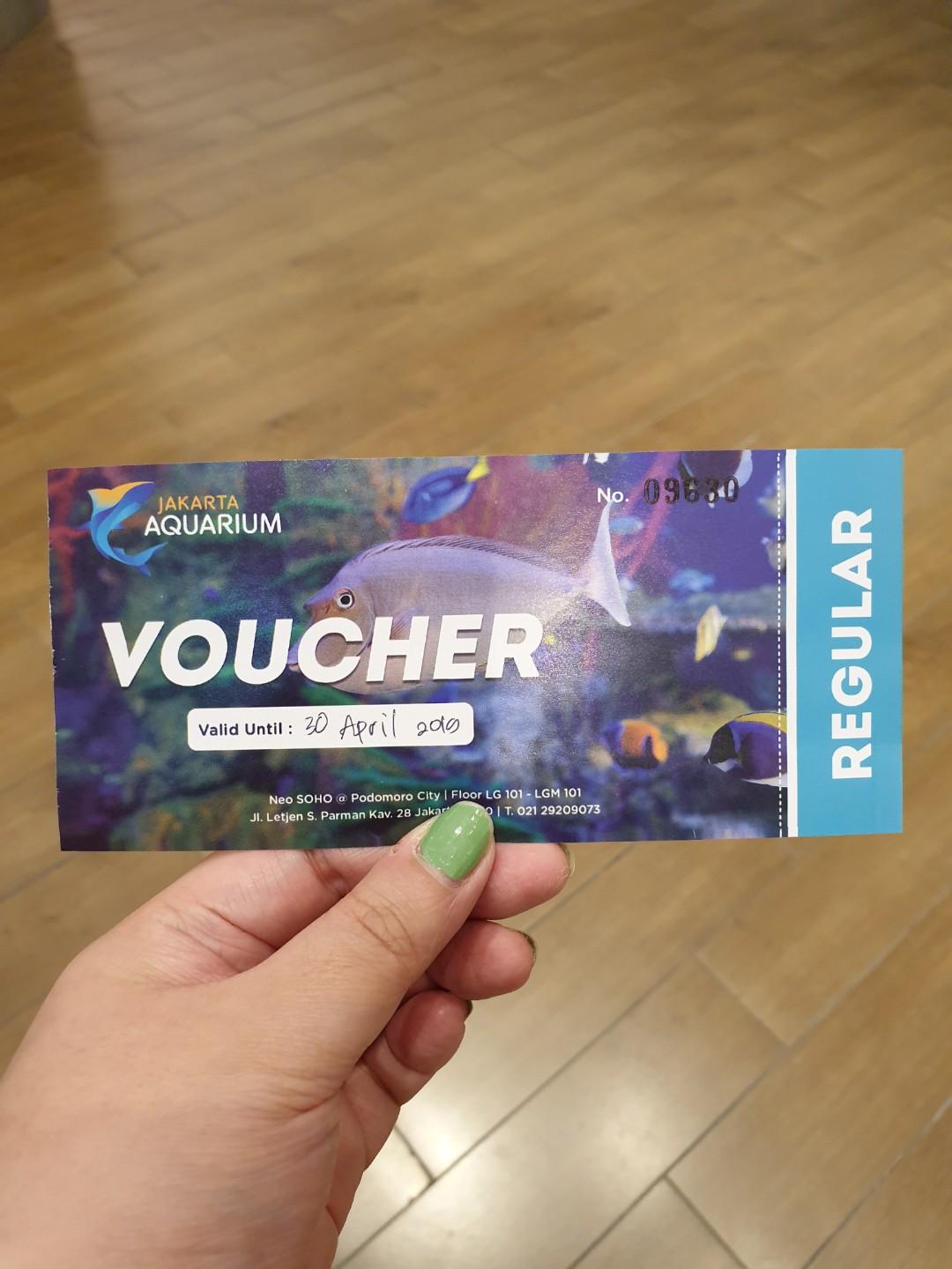 Voucher masuk jakarta aquarium Neo Soho Central Park, Tiket & Voucher