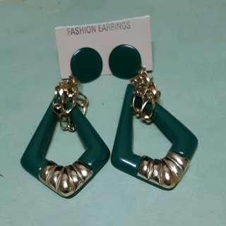 Green earrings #1
