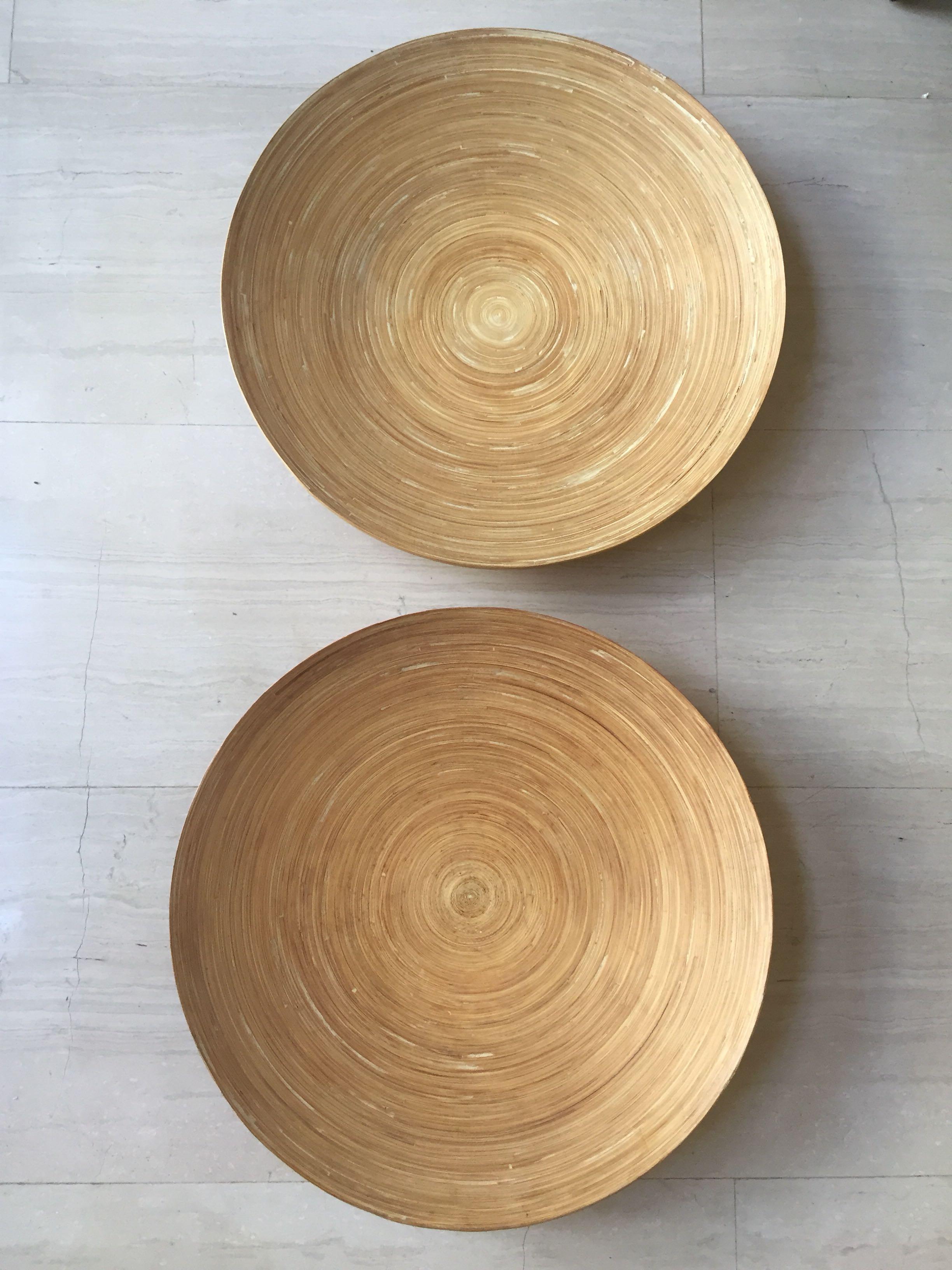2 Ikea Bamboo Dishes Furniture Home Decor Others On Carousell