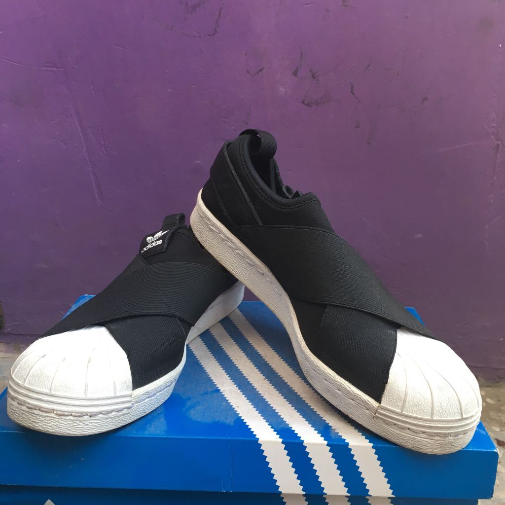 ADIDAS SUPERSTAR SLIP ON, Fesyen Wanita, Sepatu di Carousell