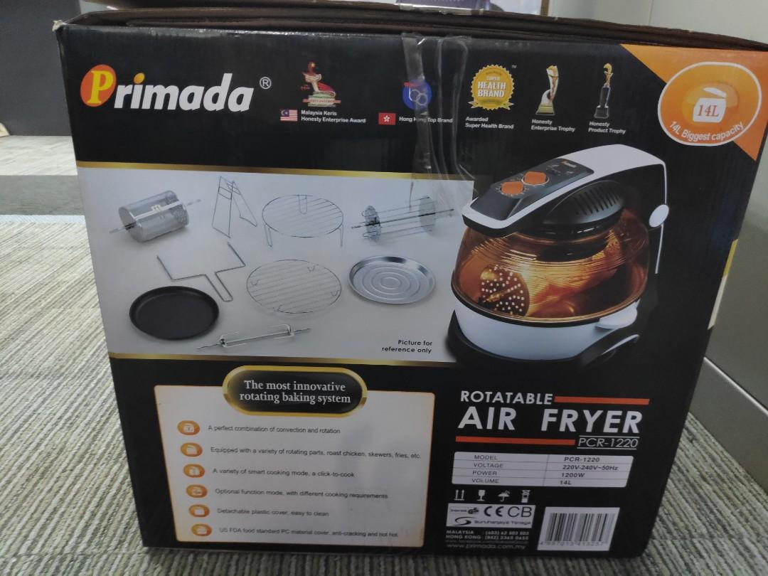 Air Fryer Primada 3d Rotatable New Only Rm400 Kitchen