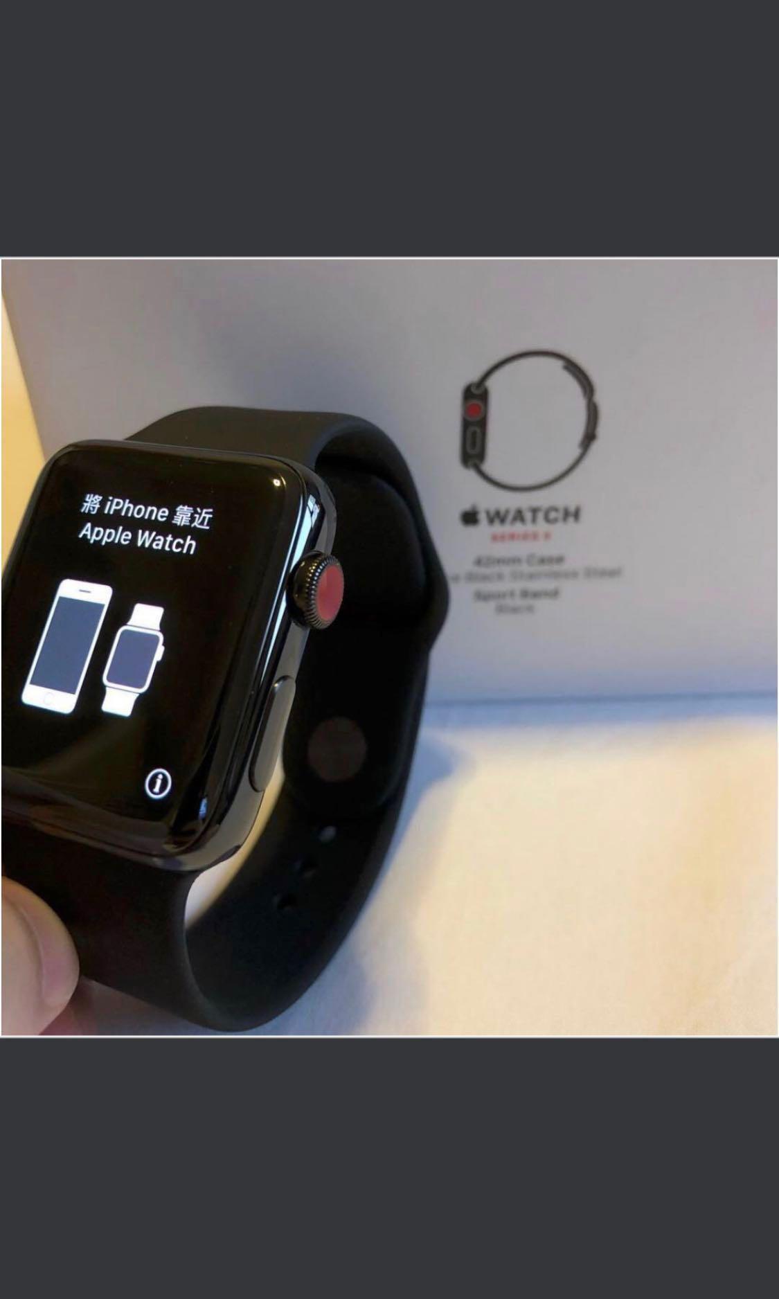 Apple watch series 3 stainless steel 42mm used deals