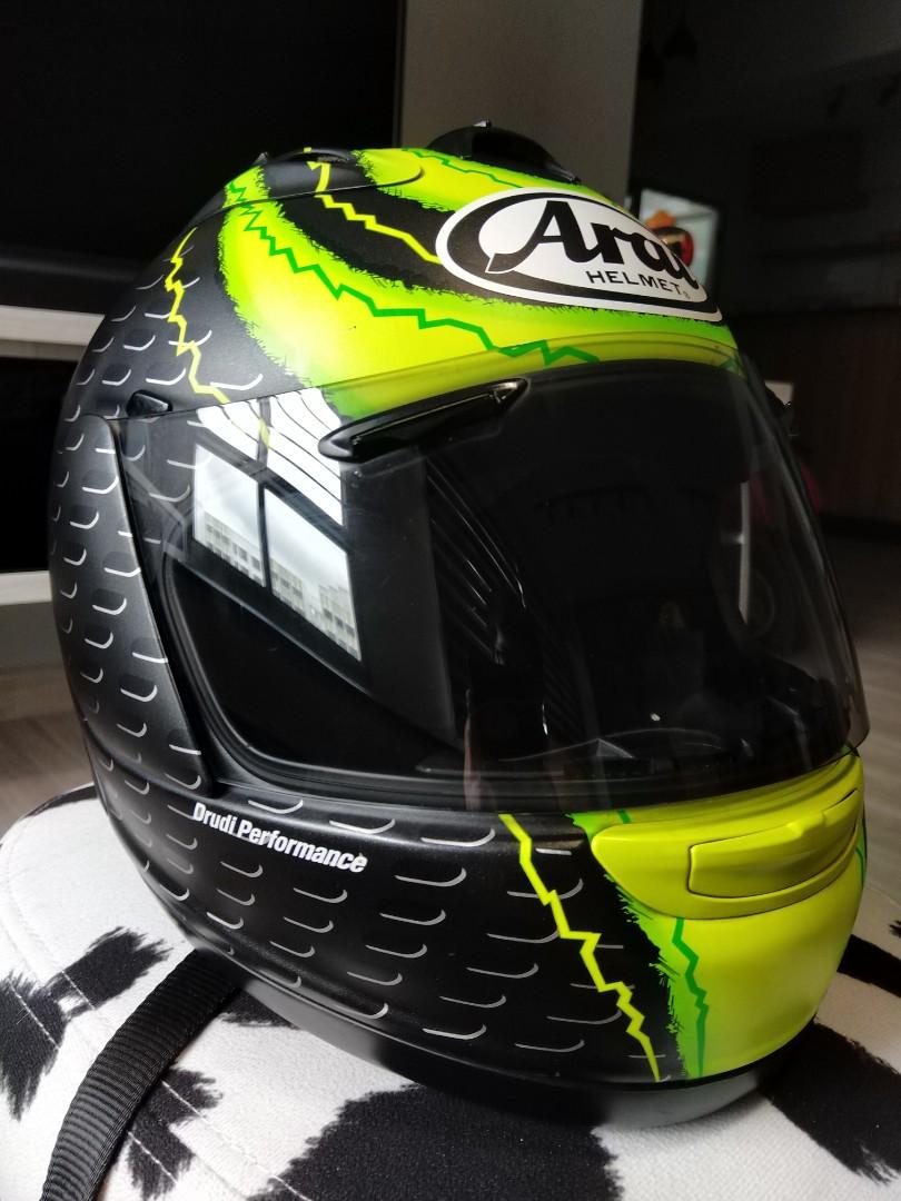Arai Rx7 Rr5 Cal Crutchlow Helmet Size M Motorcycles Motorcycle Apparel On Carousell
