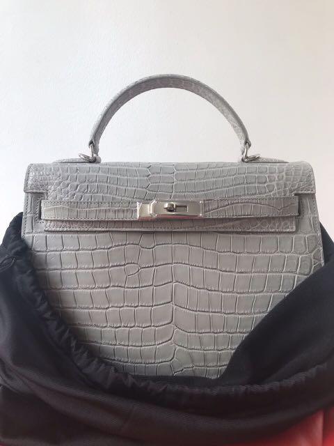 grey hermes kelly