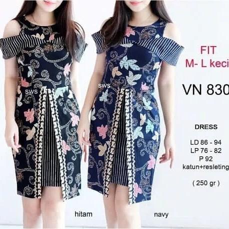 Batik off sales shoulder dress