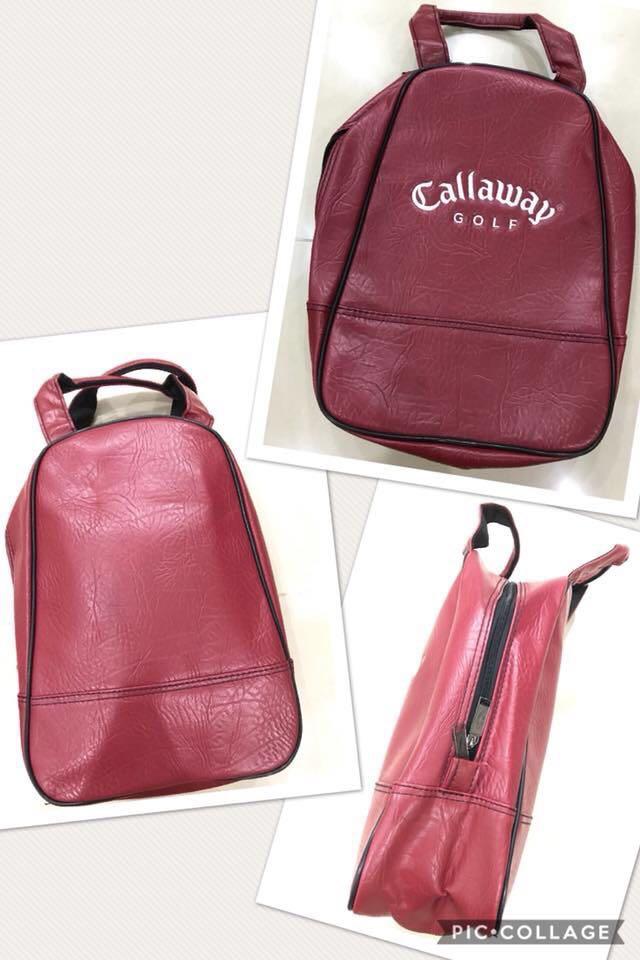 Callaway Golf Leather Shoe Bag