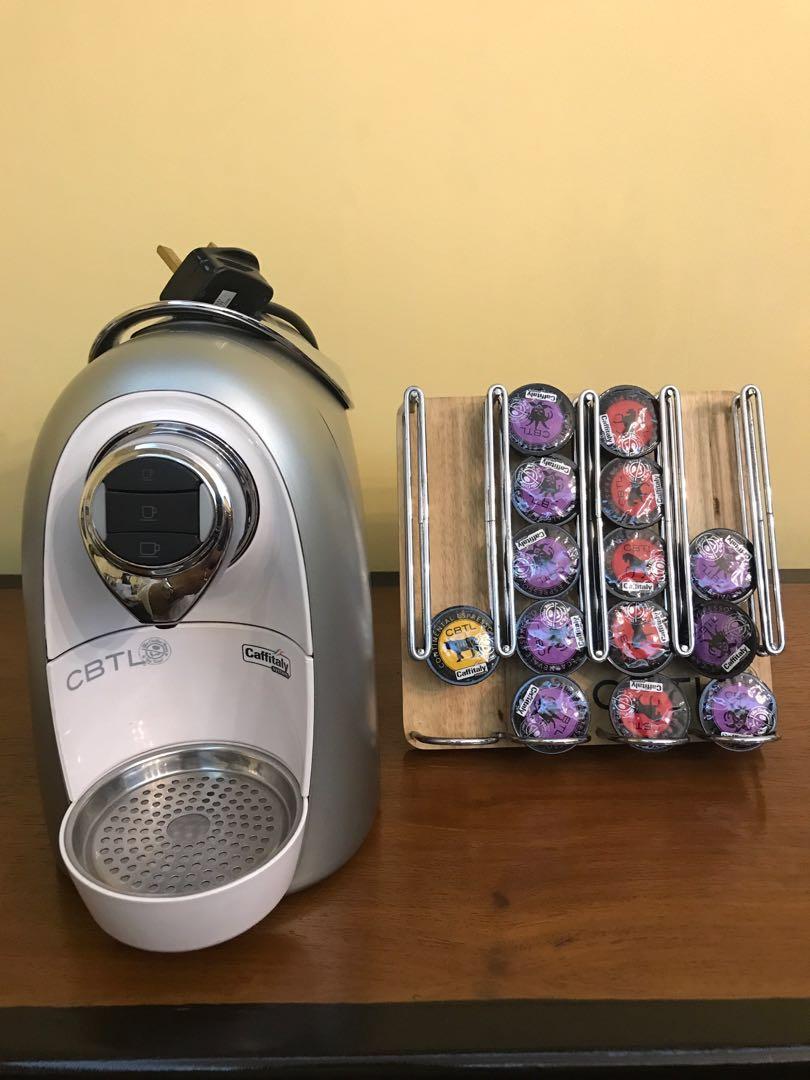 CBTL Kaldi coffee maker with capsule display holder (Category: Coffee Machines & Makers) located in Paranaque City. Submitted by lovebrand (Listing ID 195713033, Image 1). Description: CAPSULE HOLDER OR TRAY IS SOLD!! Makes both brewed coffee and espresso The milk frother is defective but we’re giving it along with this free. .