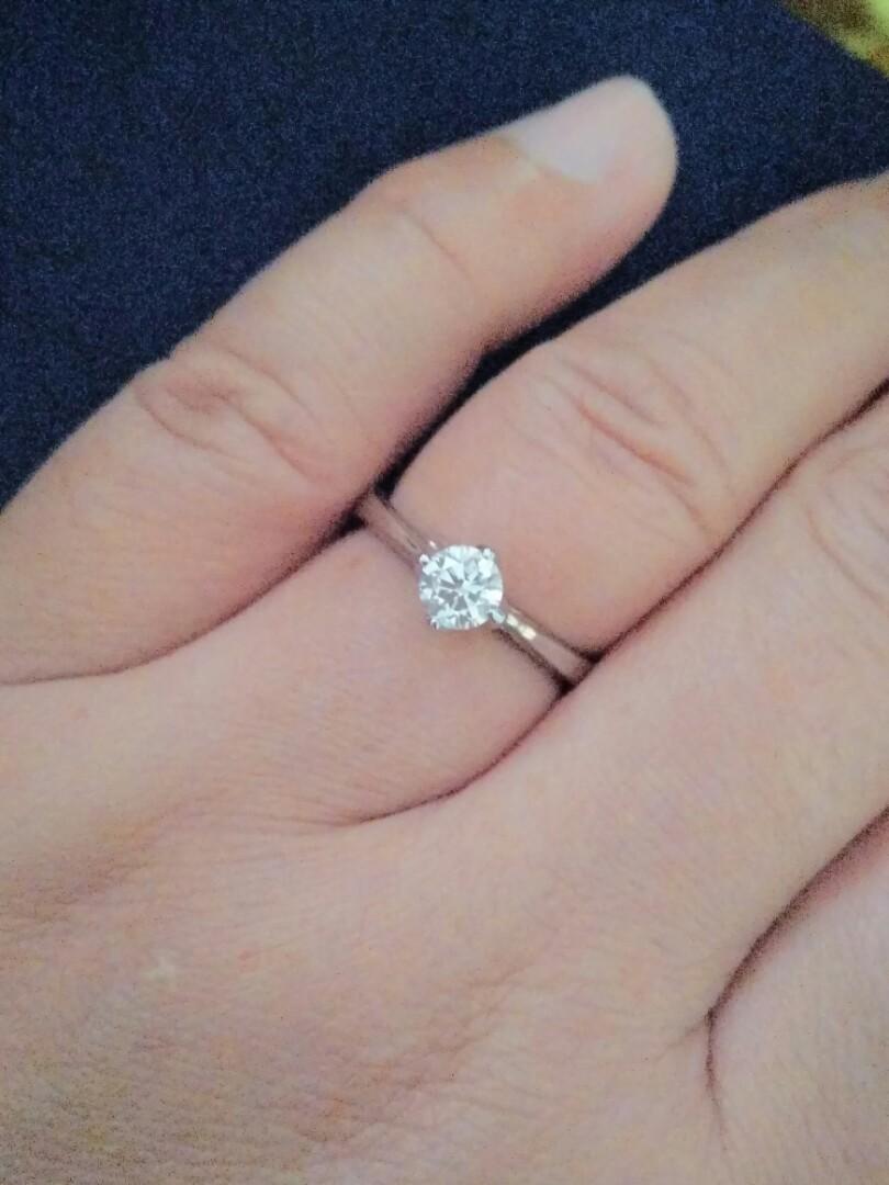 Cincin berlian GIA model Allegria, Fesyen Wanita, Perhiasan di