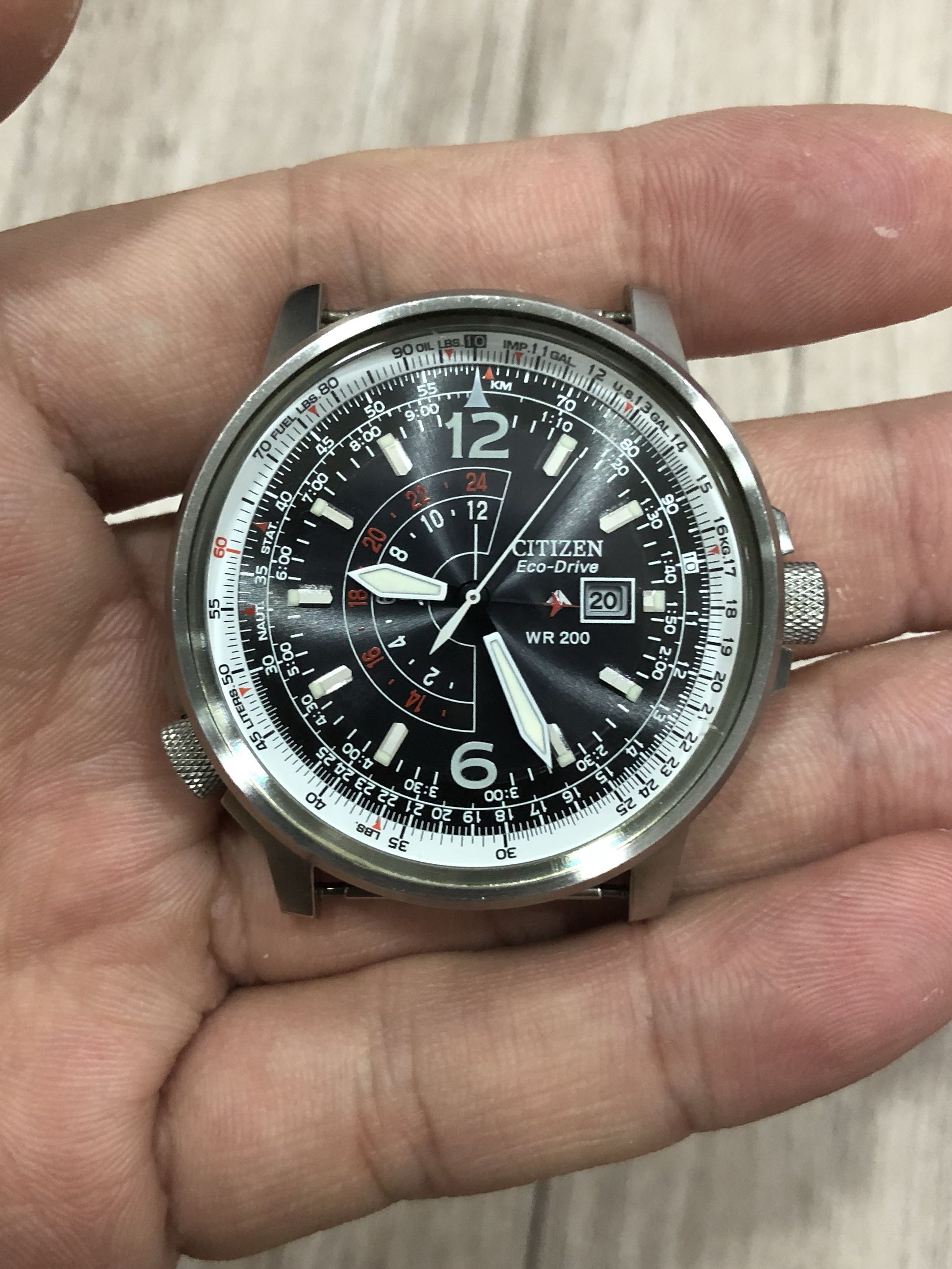 Citizen nighthawk silver on sale