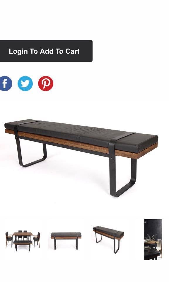 Commune Tusk Bench Leather Furniture Tables Chairs On Carousell