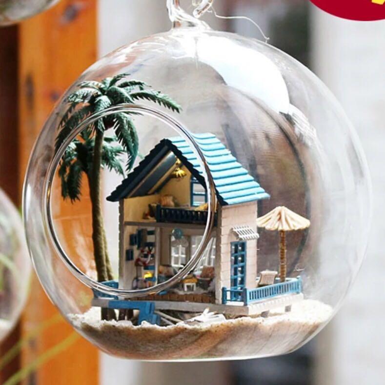 Get Wallpaper Diy Mini Glass Balls Beach House Design Craft Handmade Craft For iPhone Free