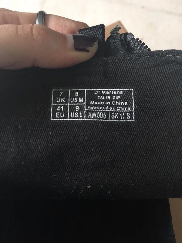 Dr Martens Dante Zip Men s Fashion Footwear Boots on Carousell
