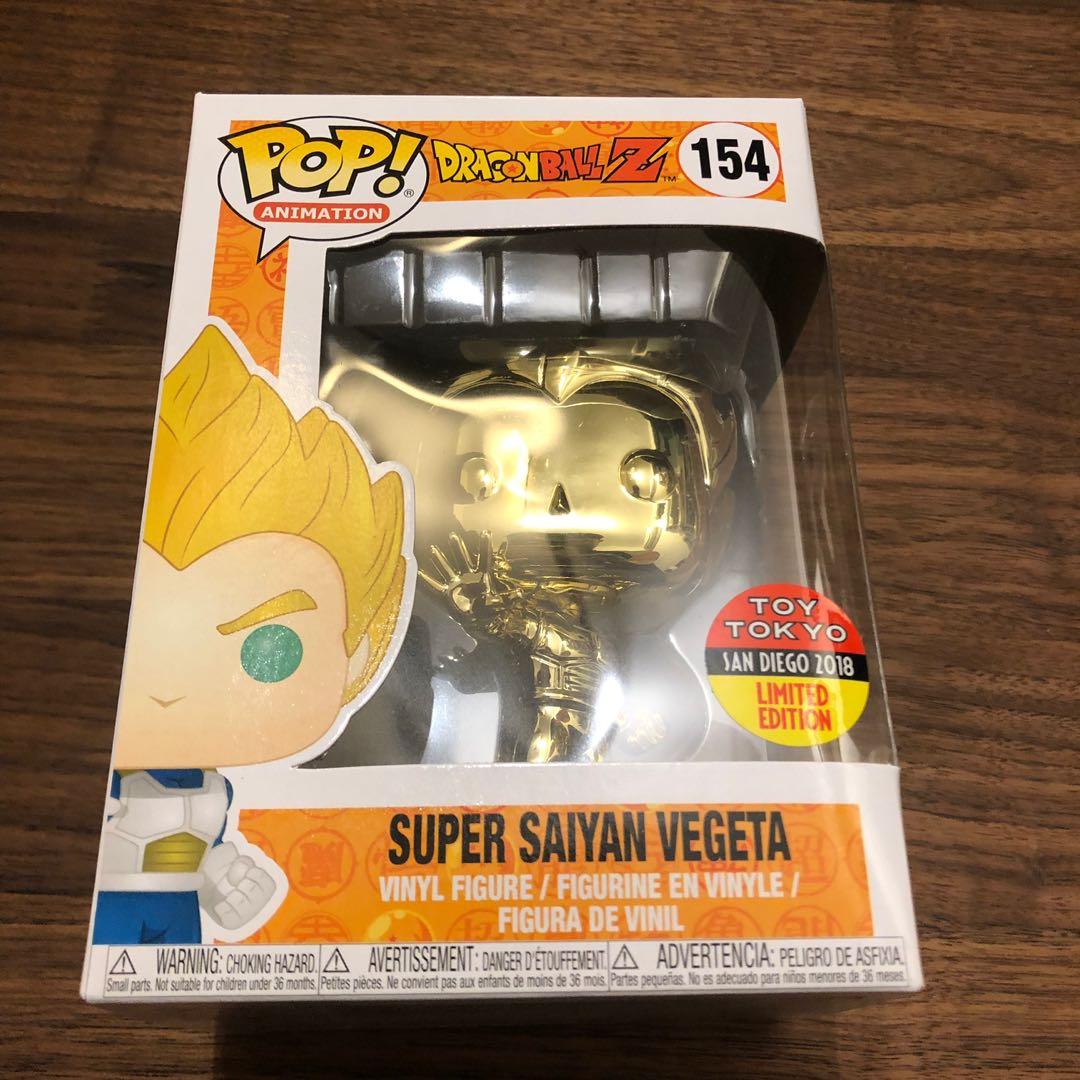 gold chrome vegeta pop