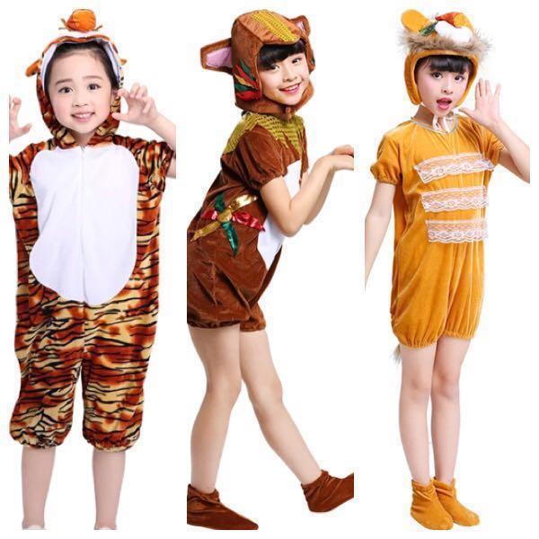In Stock Jungle Animal Costume Monkey Costume Tiger Costume Lion Costume Children S Day Costume Halloween Costume Babies Kids Boys Apparel 4 To 7 Years On Carousell