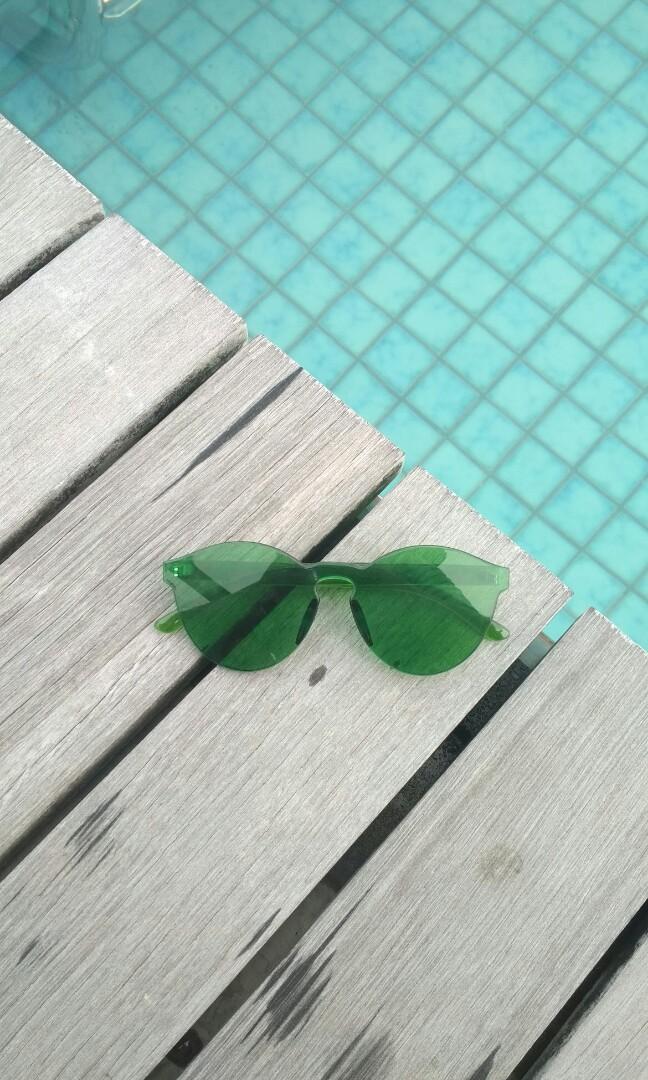 Kacamata Jelly Candy Frame Hijau Fesyen Wanita Aksesoris Di Carousell