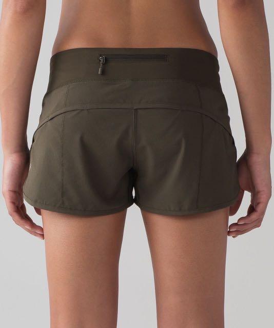 Army green lululemon shorts clearance