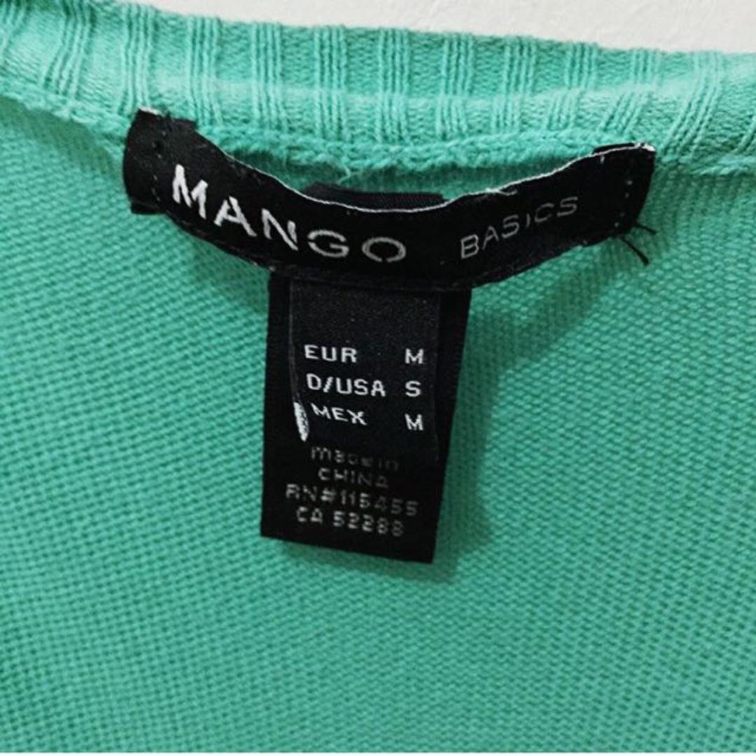 Mango seafoam green knit cardigan, Women's Fashion, Coats, Jackets and