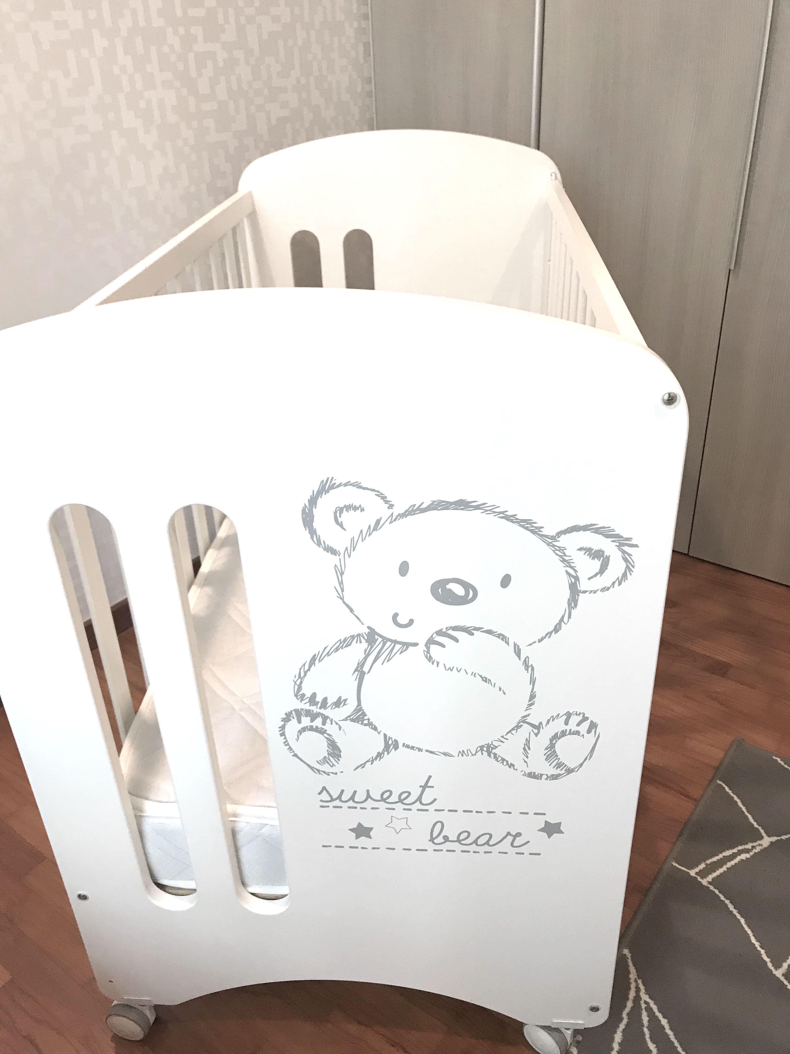 micuna sweet bear baby cot