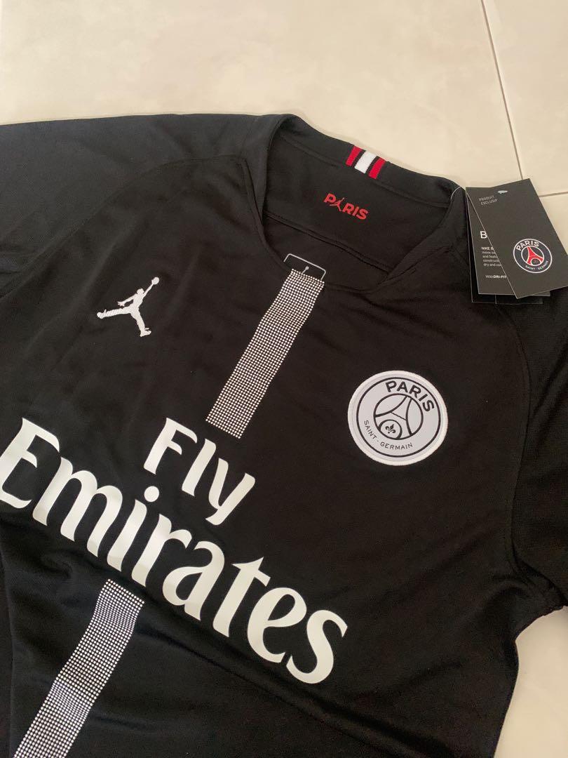 New 18/19 Season Air Jordan PSG Black Champions League Kit Jersey