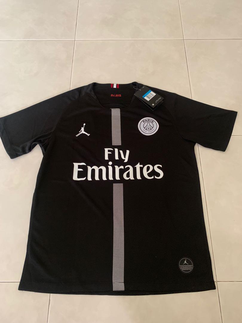 New 18 19 Season PSG Air Jordan Black Limited Edition Kit Jersey M Size Mbappe 7