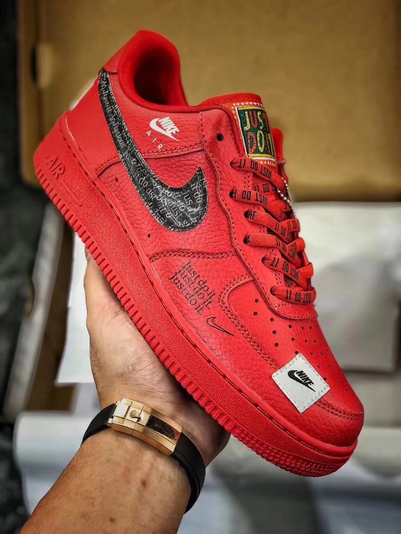 just do it air force 1 red