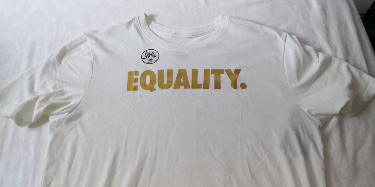 Nike gold equality online shirt