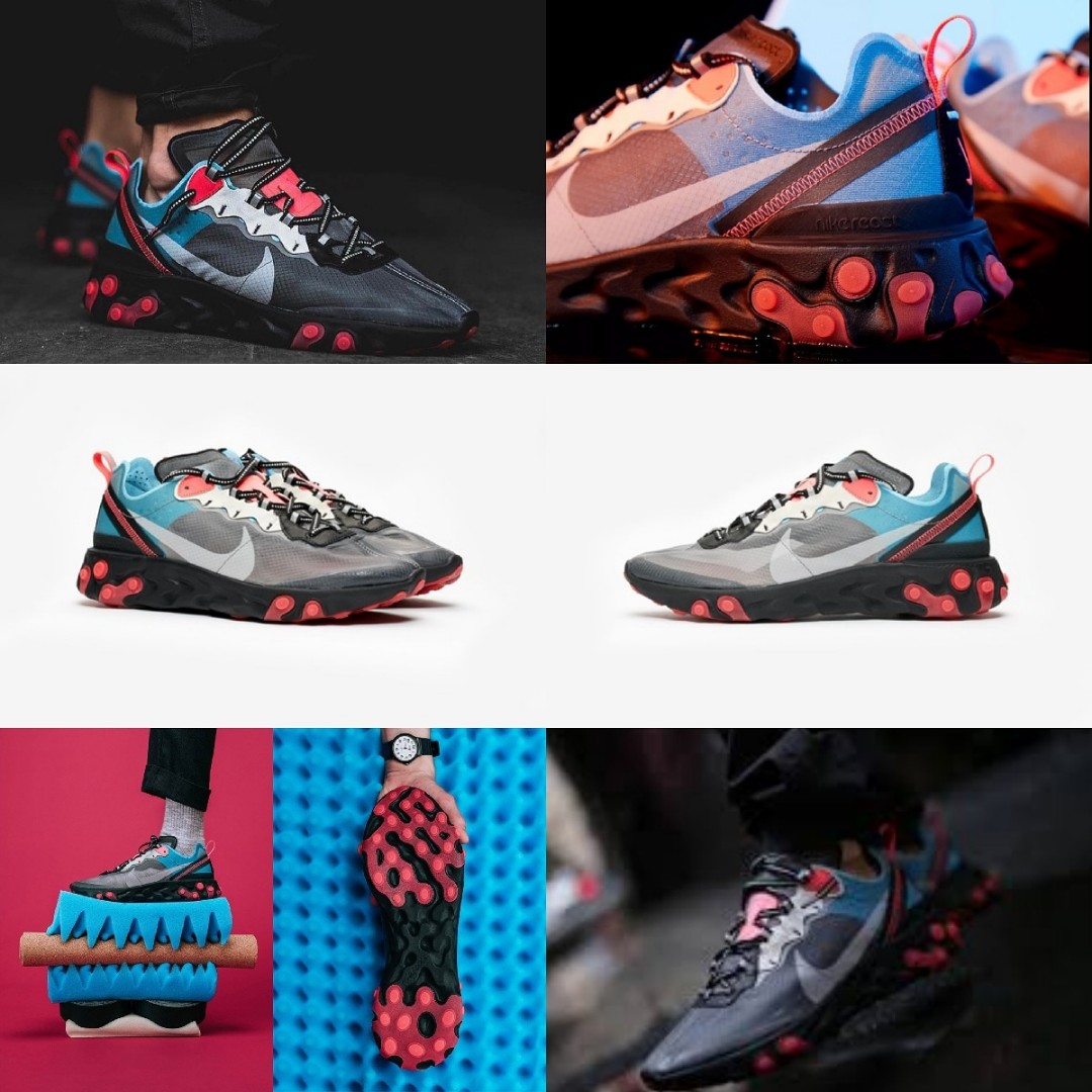 react element 87 solar red on feet