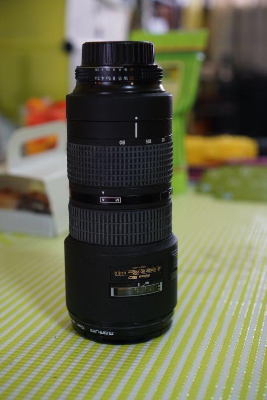 Nikon 80200 F2.8 AF ED lens, Photography, Cameras on Carousell