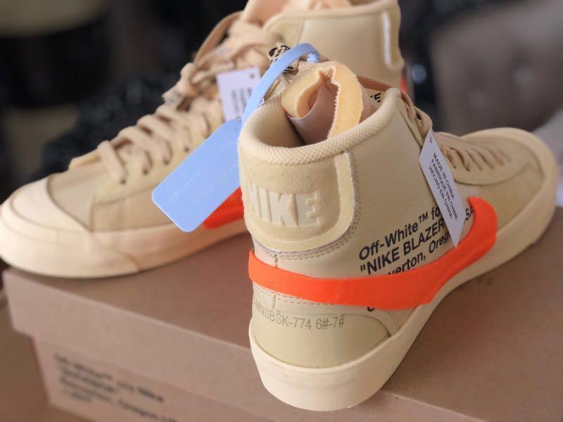 Off White X Nike Blazer Mid Men S Fashion Footwear Sneakers On