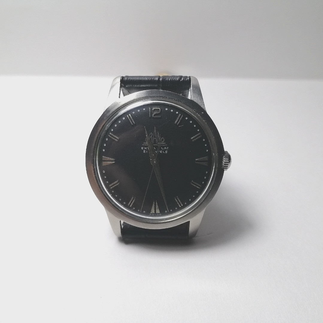 Orano Extra Flat Manual Wind Vintage Swiss Watch, Men's Fashion ...