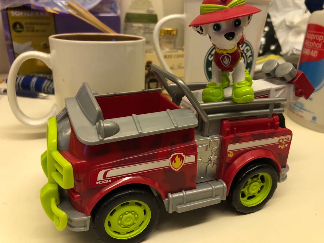 paw patrol marshall jungle truck