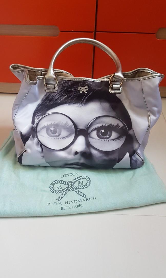 anya hindmarch silver bag