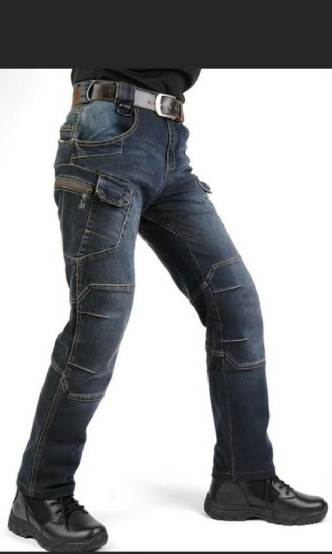 black tactical jeans